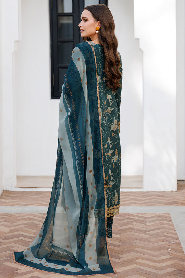 Farasha | Printed Essentials | Teal Bell - by - Libasekhas UK - Registered Vendor of : Farasha - 100% Original Designer Dresss