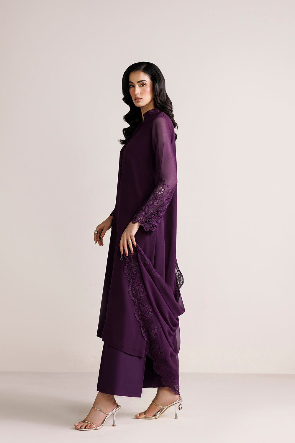 Farasha | Chiffon Essentials 26 | Berry Garden - by Libasekhas UK - Registered Vendor of : Farasha - 100% Original Designer Dress