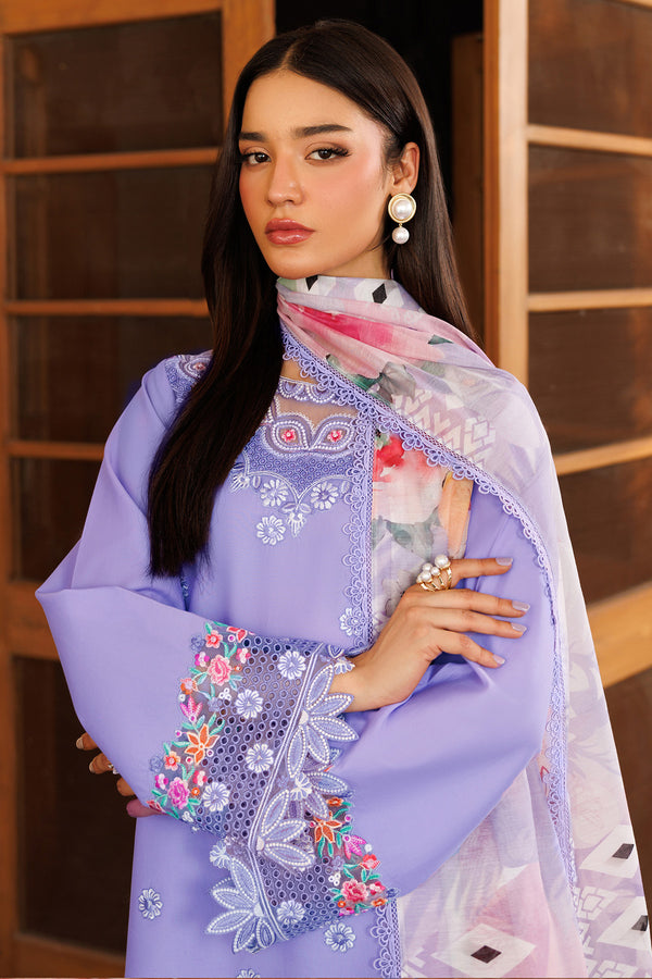 Farasha | Summer Weaves Embroidered Lawn | Lavender Dew - by - Libasekhas UK - Registered Vendor of : Farasha - 100% Original Designer Dresss