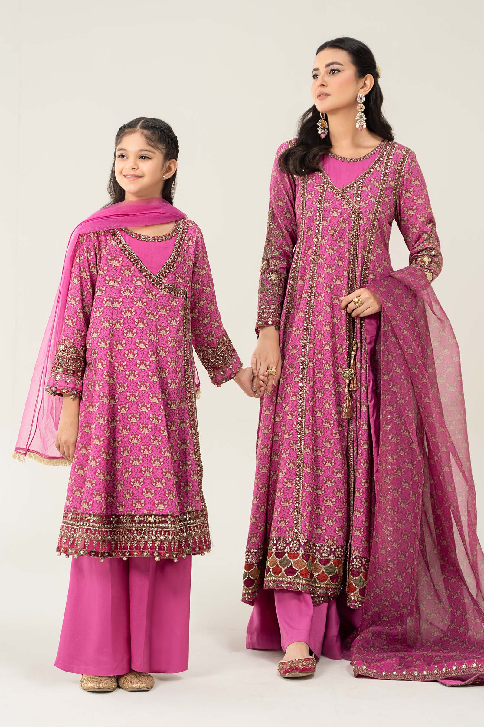 Maria B | 3 Piece Printed Linen Suit | MKD-W24-16 - by - Libasekhas UK - Registered Vendor of : Maria B - 100% Original Designer Dresss