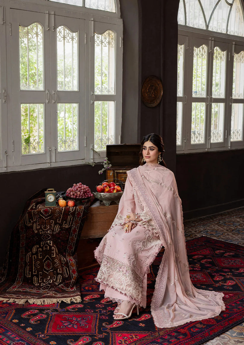 Kahf Premium | Kahf Karandi 25 | KKH-08 ROSABELLE - by Libasekhas UK - Registered Vendor of : Kahf Premium - 100% Original Designer Dress