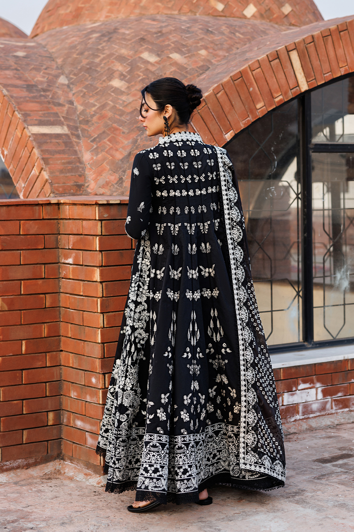 Emaan Adeel | Mirabelle Festive Luxury Lawn | MIDNIGHT BLISS - by Libasekhas UK - Registered Vendor of : Emaan Adeel - 100% Original Designer Dress