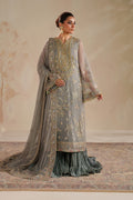 Baroque | Formals Collection | EMBROIDERED CHIFFON UF-4364 - by Libasekhas UK - Registered Vendor of : Baroque - 100% Original Designer Dress