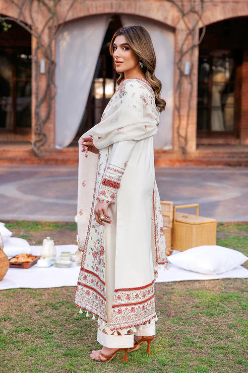 Farasha | Kaavish Lawn 24 | SURREAL WHITE - by - Libasekhas UK - Registered Vendor of : Farasha - 100% Original Designer Dresss