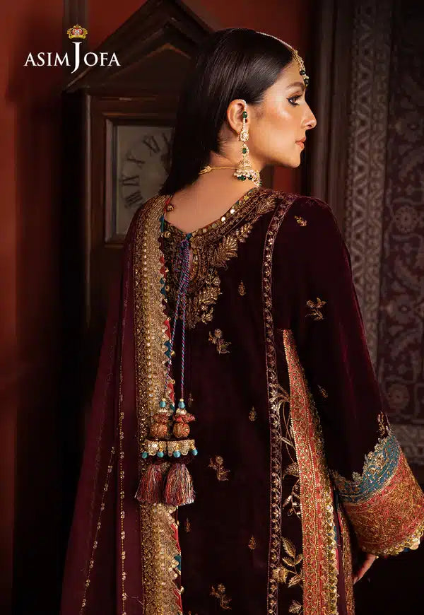 Asim Jofa | Makhmal Wedding Velvet 23 | AJMM-09 - by - Libasekhas UK - Registered Vendor of : Asim Jofa - 100% Original Designer Dresss