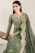 Farasha | Fiorella Formals | Olive Aura - by Libasekhas UK - Registered Vendor of : Farasha - 100% Original Designer Dress