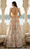 Threads and Motifs | Formal Outfits | Blouse With Printed Lehenga - by Libasekhas UK - Registered Vendor of : Threads and Motifs - 100% Original Designer Dress