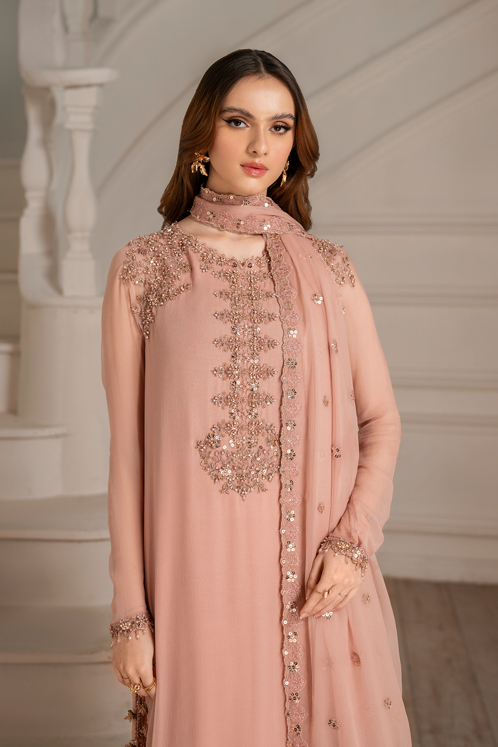 Iznik I Festive Formal I UE-479 Embroidered Chiffon - by Libasekhas UK - Registered Vendor of : Iznik - 100% Original Designer Dress