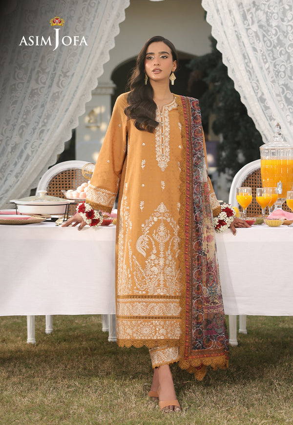 Asim Jofa | Summer Rhapsody | AJUBU-04 Embroidered Jacquard - by Libasekhas UK - Registered Vendor of : Asim Jofa - 100% Original Designer Dress