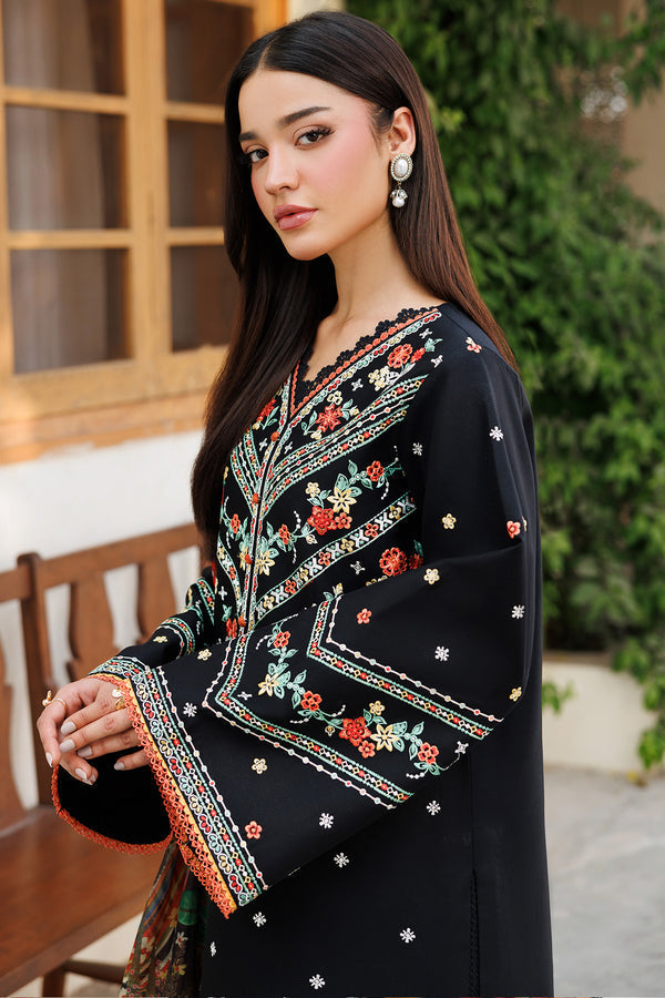 Farasha | Summer Weaves Embroidered Lawn | Midnight Veil - by - Libasekhas UK - Registered Vendor of : Farasha - 100% Original Designer Dresss