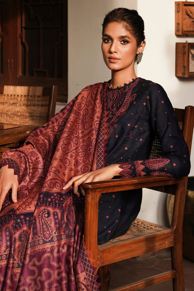 Jazmin | Winter Edition 24 | SLUB KHADDAR UW-0074 - by - Libasekhas UK - Registered Vendor of : Jazmin - 100% Original Designer Dresss