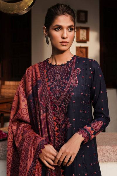 Jazmin | Winter Edition 24 | SLUB KHADDAR UW-0074 - by - Libasekhas UK - Registered Vendor of : Jazmin - 100% Original Designer Dresss