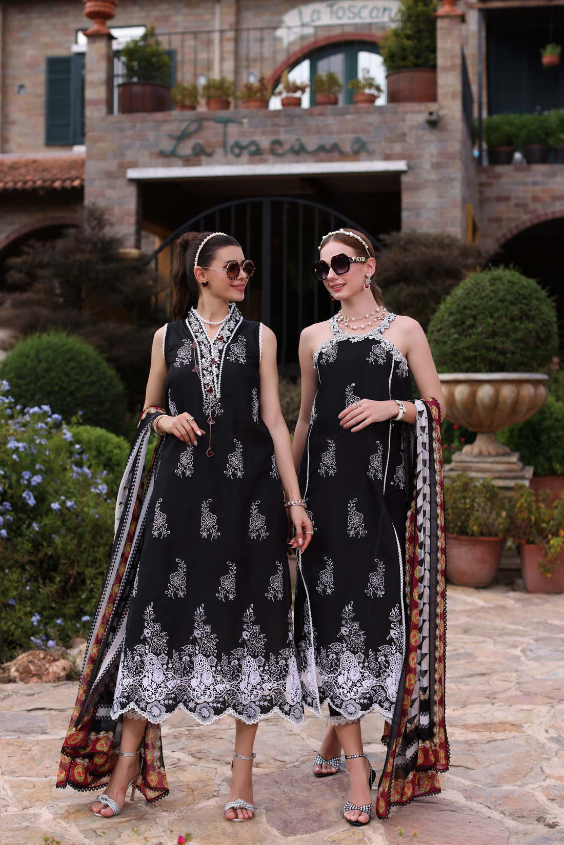 Noor by Saadia Asad | Eid Luxe Printkari 24 | D6 - by - Libasekhas UK - Registered Vendor of : Noor by Saadia Asad - 100% Original Designer Dresss