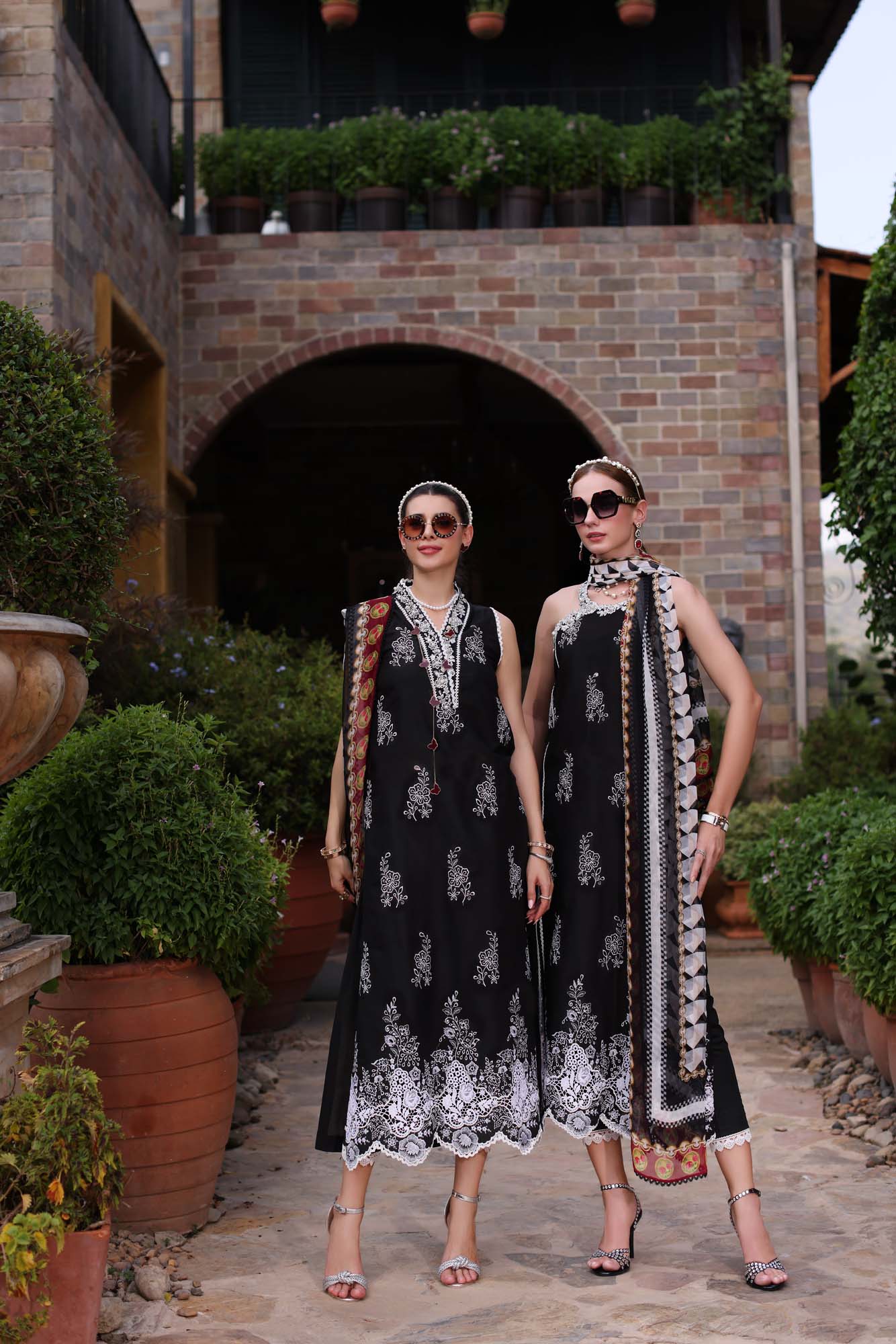 Noor by Saadia Asad | Eid Luxe Printkari 24 | D6 - by - Libasekhas UK - Registered Vendor of : Noor by Saadia Asad - 100% Original Designer Dresss