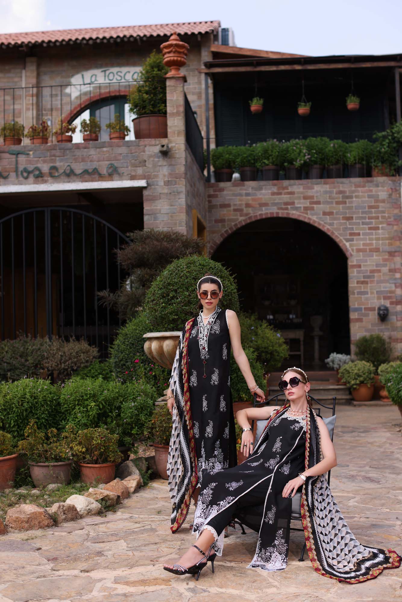 Noor by Saadia Asad | Eid Luxe Printkari 24 | D6 - by - Libasekhas UK - Registered Vendor of : Noor by Saadia Asad - 100% Original Designer Dresss