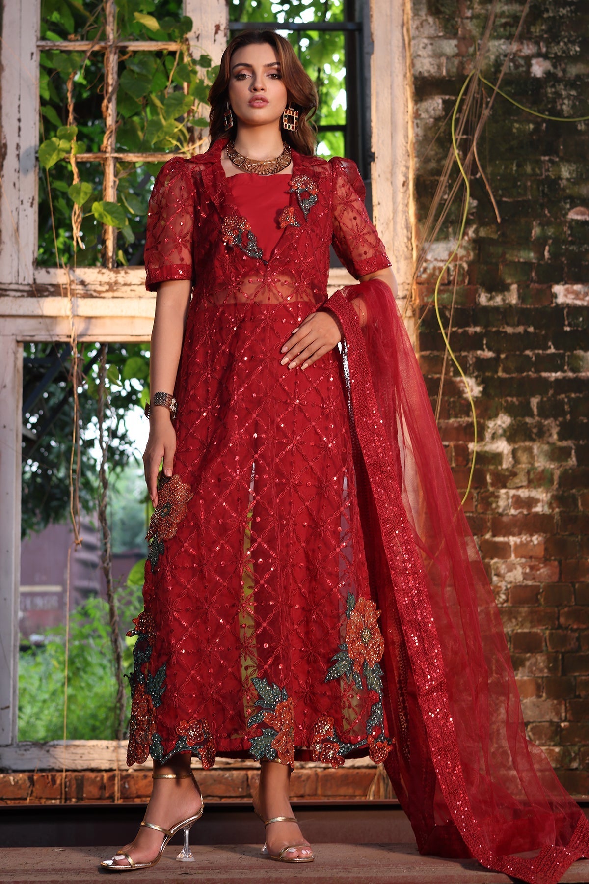 Charizma | Festive Pret | CMA-4-052 - by Libasekhas UK - Registered Vendor of : Charizma - 100% Original Designer Dress
