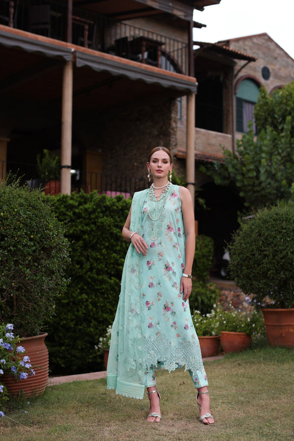 Noor by Saadia Asad | Eid Luxe Printkari 24 | D5 - by - Libasekhas UK - Registered Vendor of : Noor by Saadia Asad - 100% Original Designer Dresss
