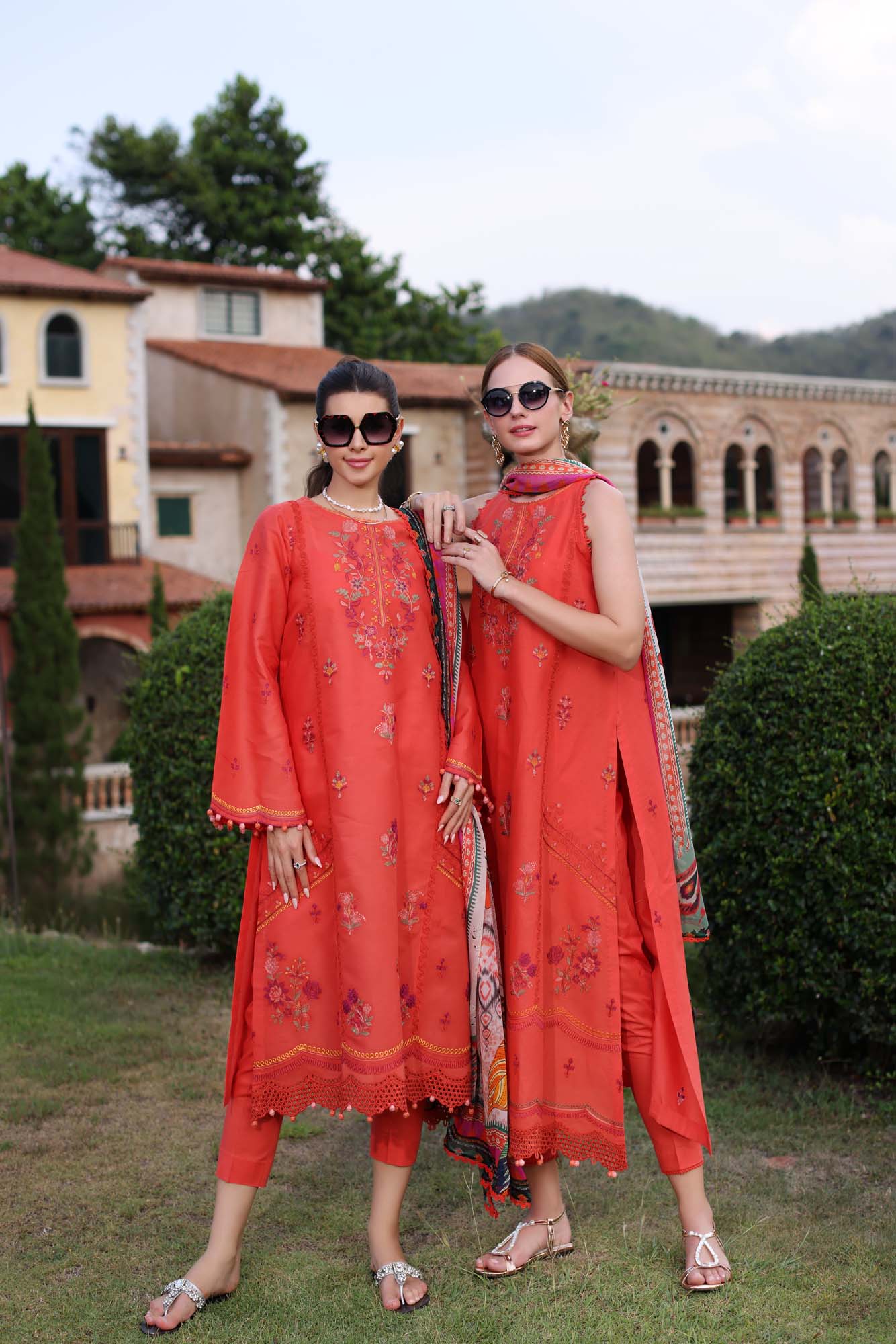 Noor by Saadia Asad | Eid Luxe Printkari 24 | D3 - by - Libasekhas UK - Registered Vendor of : Noor by Saadia Asad - 100% Original Designer Dresss