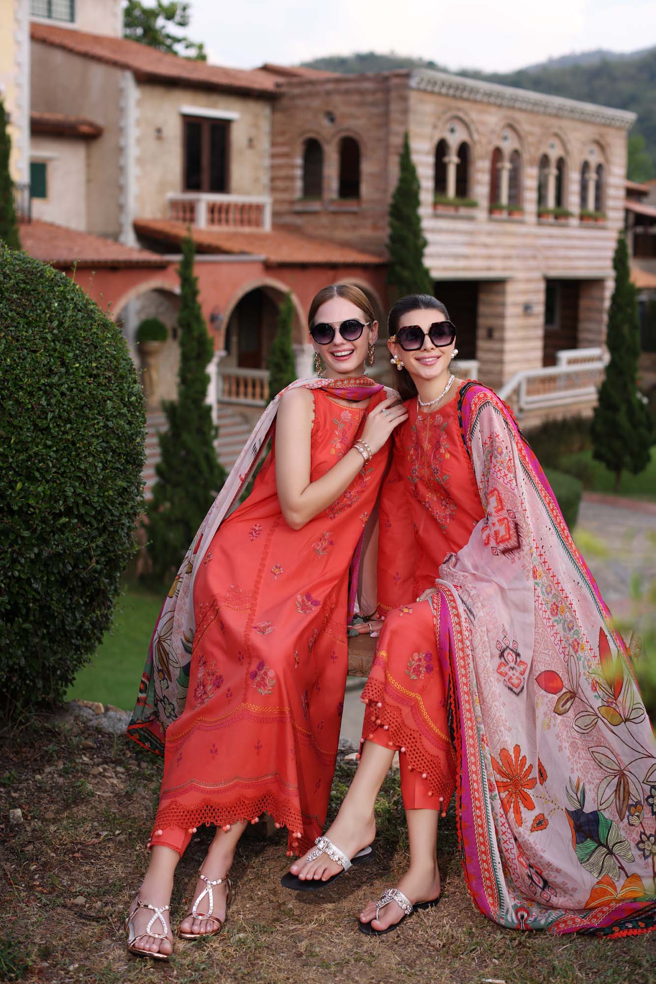 Noor by Saadia Asad | Eid Luxe Printkari 24 | D3 - by - Libasekhas UK - Registered Vendor of : Noor by Saadia Asad - 100% Original Designer Dresss