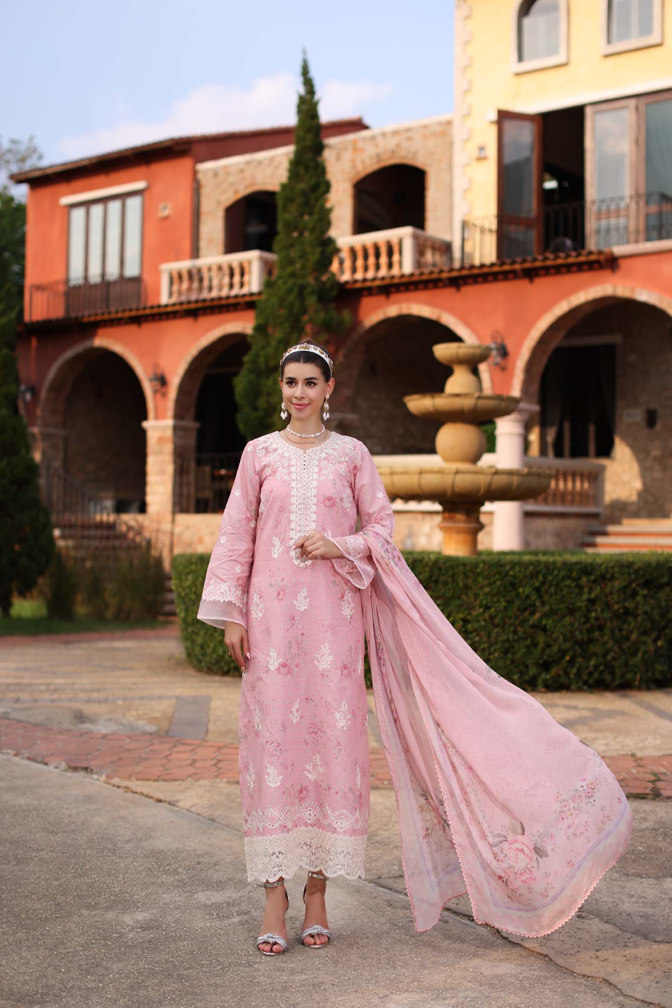 Noor by Saadia Asad | Eid Luxe Printkari 24 | D7 - by - Libasekhas UK - Registered Vendor of : Noor by Saadia Asad - 100% Original Designer Dresss