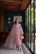 Noor by Saadia Asad | Eid Luxury Schiffli Laserkari 25 | D3- Blush Pink - by - Libasekhas UK - Registered Vendor of : Noor by Saadia Asad - 100% Original Designer Dresss