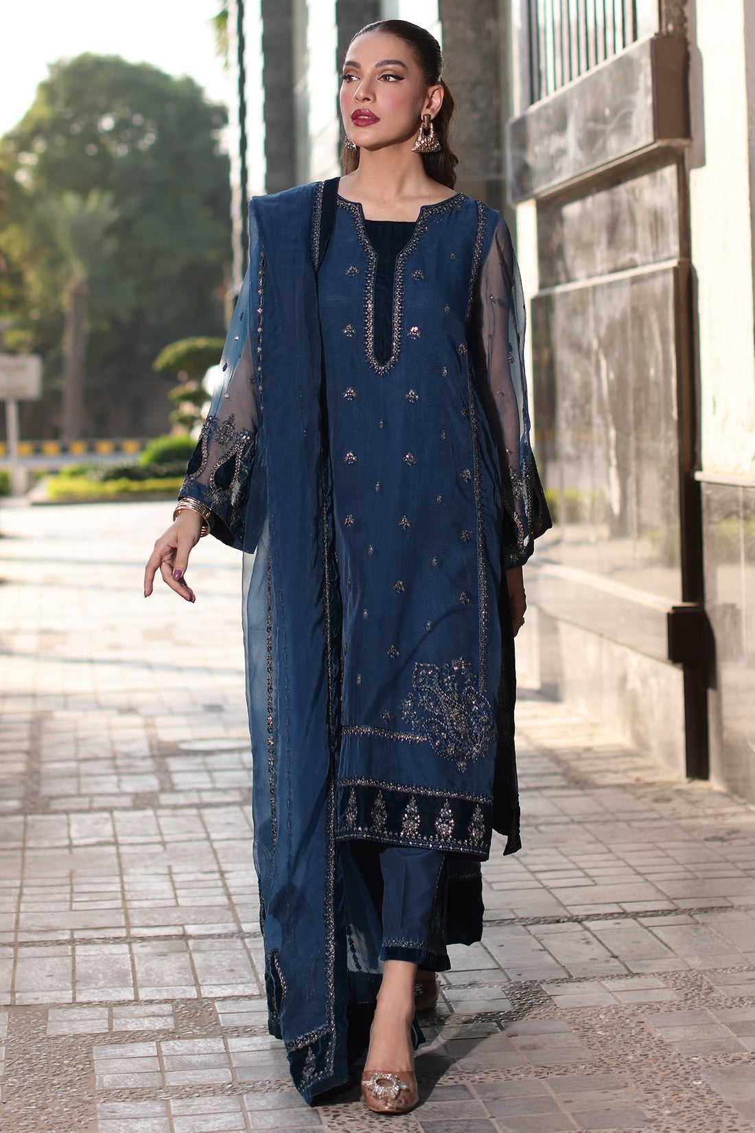 Charizma | Festive Pret | CMA-4-092 - by - Libasekhas UK - Registered Vendor of : Charizma - 100% Original Designer Dresss