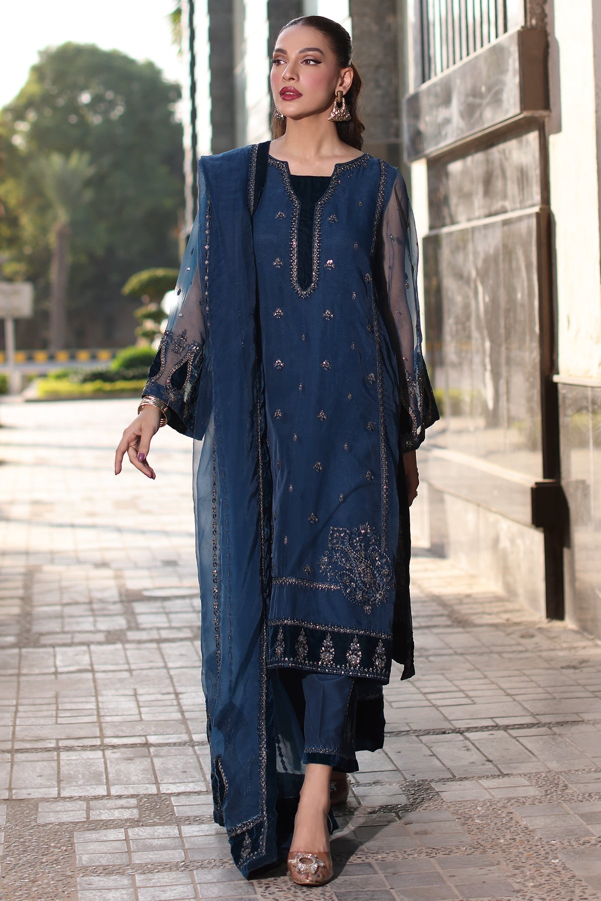 Charizma | Festive Pret | CMA-4-092 - by - Libasekhas UK - Registered Vendor of : Charizma - 100% Original Designer Dresss