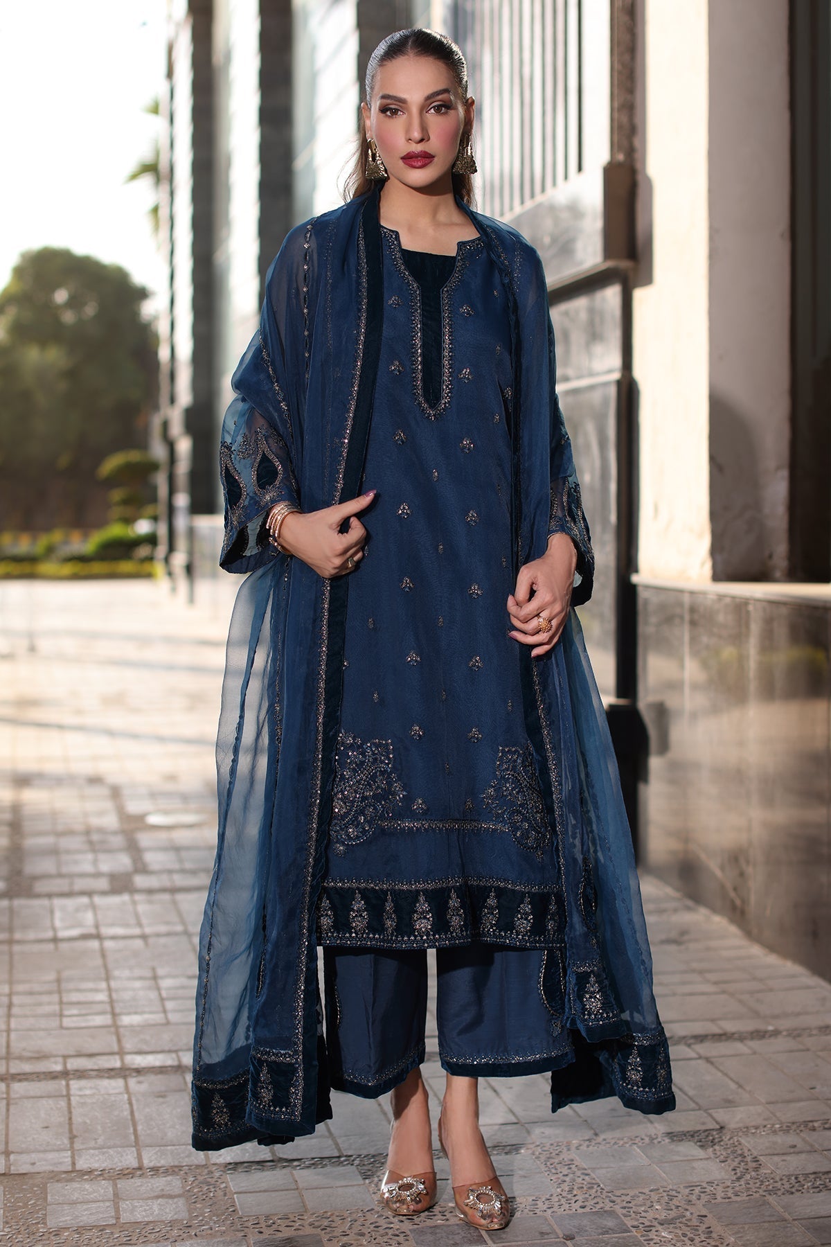 Charizma | Festive Pret | CMA-4-092 - by - Libasekhas UK - Registered Vendor of : Charizma - 100% Original Designer Dresss