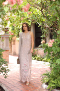 Noor by Saadia Asad | Eid Luxury Schiffli Laserkari 25 | D11- Mink - by - Libasekhas UK - Registered Vendor of : Noor by Saadia Asad - 100% Original Designer Dresss