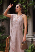 Noor by Saadia Asad | Eid Luxury Schiffli Laserkari 25 | D11- Mink - by - Libasekhas UK - Registered Vendor of : Noor by Saadia Asad - 100% Original Designer Dresss