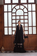 Noor by Saadia Asad | Eid Luxury Schiffli Laserkari 25 | D7- Black - by - Libasekhas UK - Registered Vendor of : Noor by Saadia Asad - 100% Original Designer Dresss