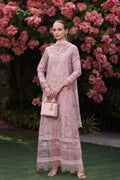 Noor by Saadia Asad | Eid Luxury Schiffli Laserkari 25 | D8- Pink - by - Libasekhas UK - Registered Vendor of : Noor by Saadia Asad - 100% Original Designer Dresss