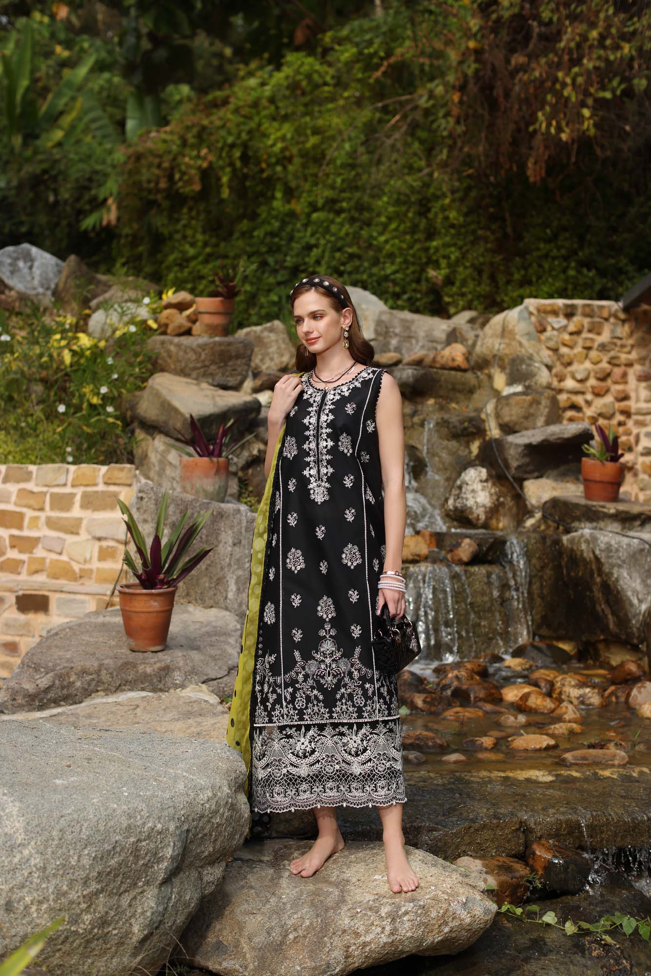Noor by Saadia Asad | Luxe Chikankari 25 | D3-B - by - Libasekhas UK - Registered Vendor of : Noor by Saadia Asad - 100% Original Designer Dresss