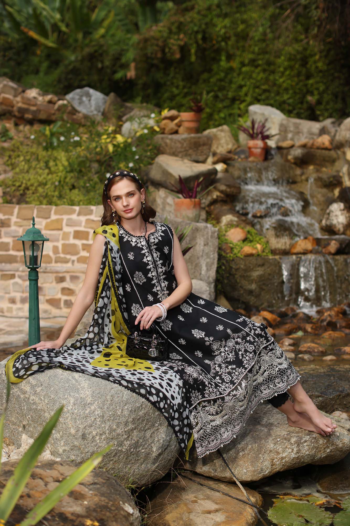 Noor by Saadia Asad | Luxe Chikankari 25 | D3-B - by - Libasekhas UK - Registered Vendor of : Noor by Saadia Asad - 100% Original Designer Dresss
