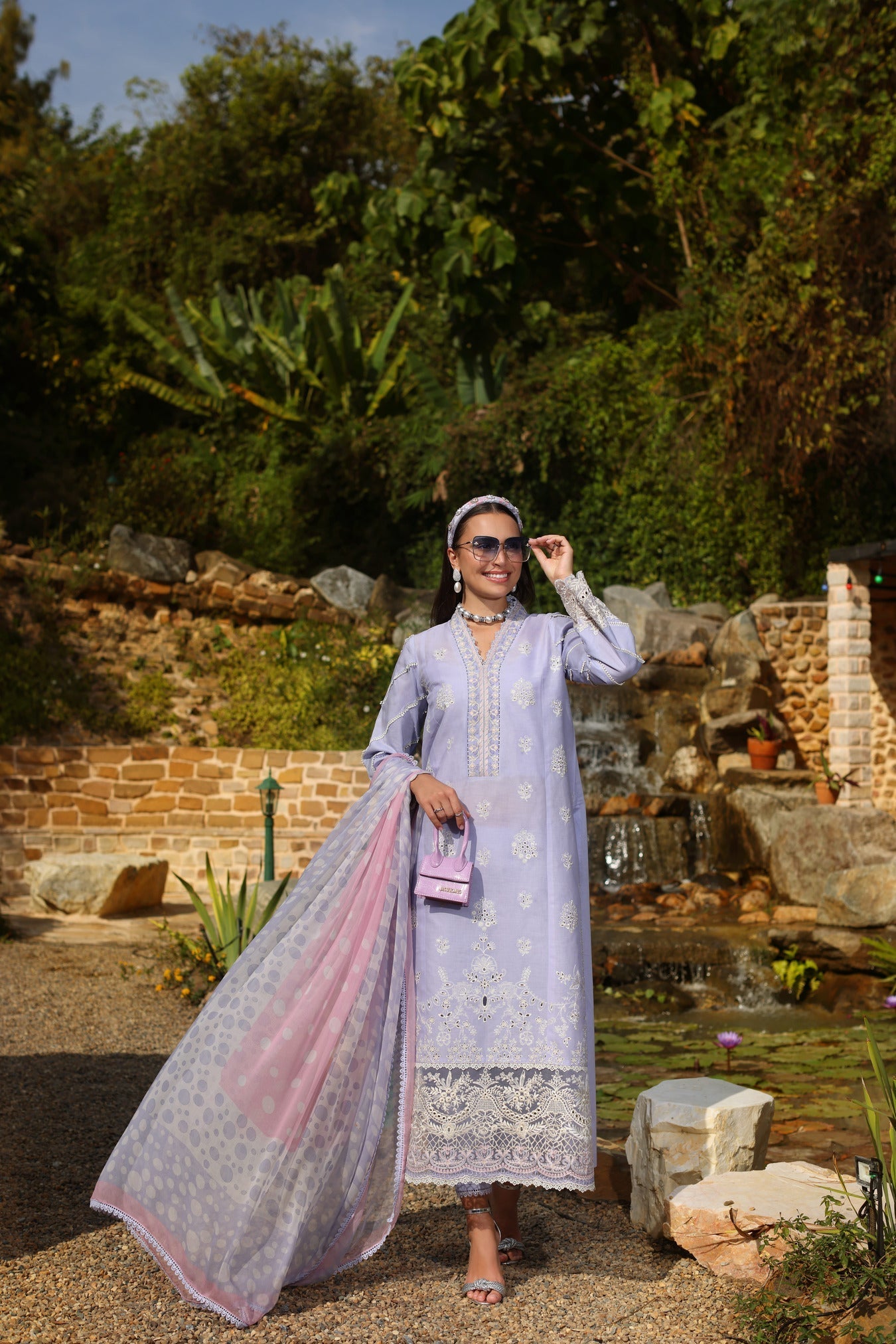 Noor by Saadia Asad | Luxe Chikankari 25 | D3-A - by - Libasekhas UK - Registered Vendor of : Noor by Saadia Asad - 100% Original Designer Dresss