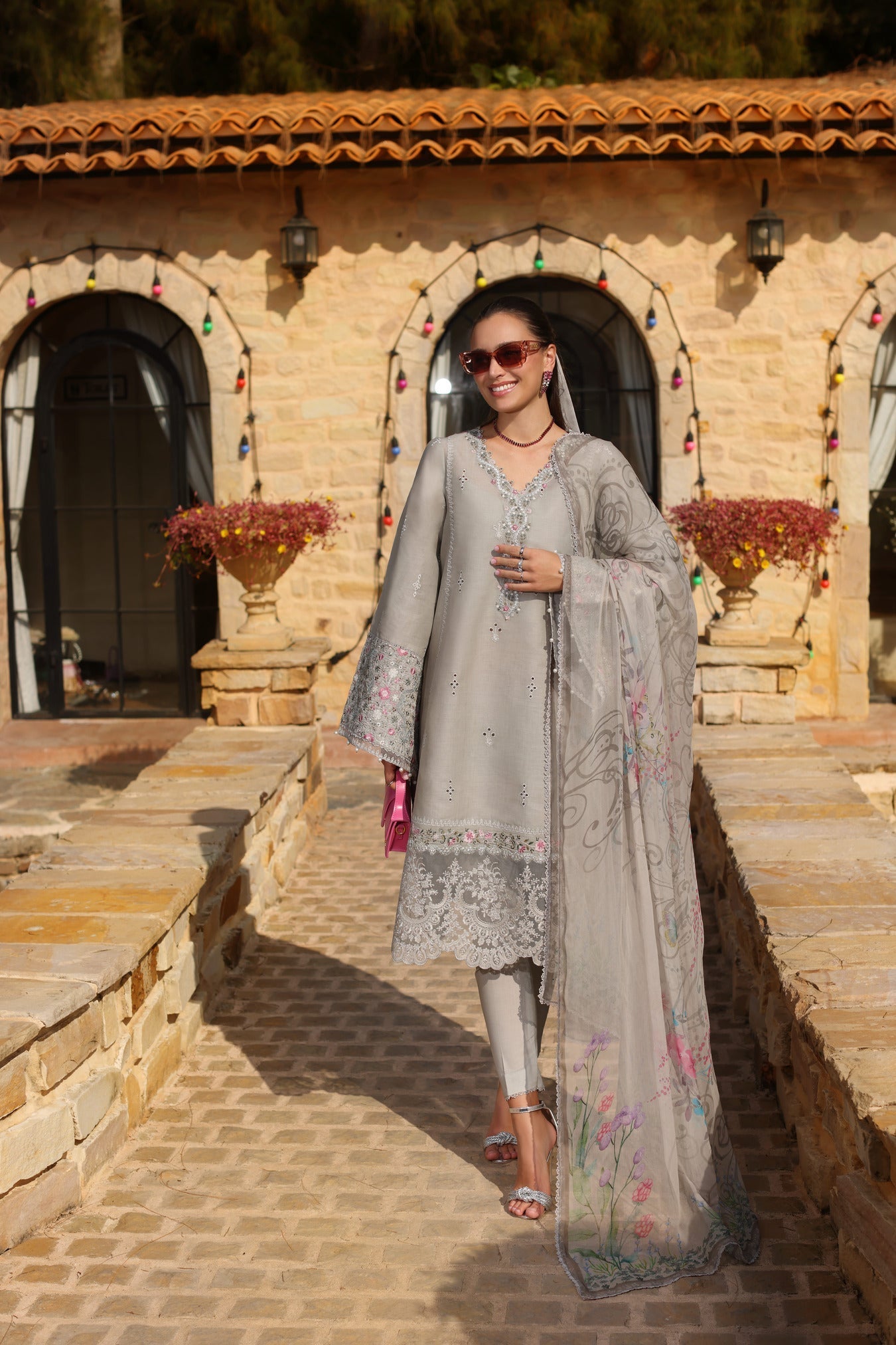 Noor by Saadia Asad | Luxe Chikankari 25 | D1-B - by - Libasekhas UK - Registered Vendor of : Noor by Saadia Asad - 100% Original Designer Dresss