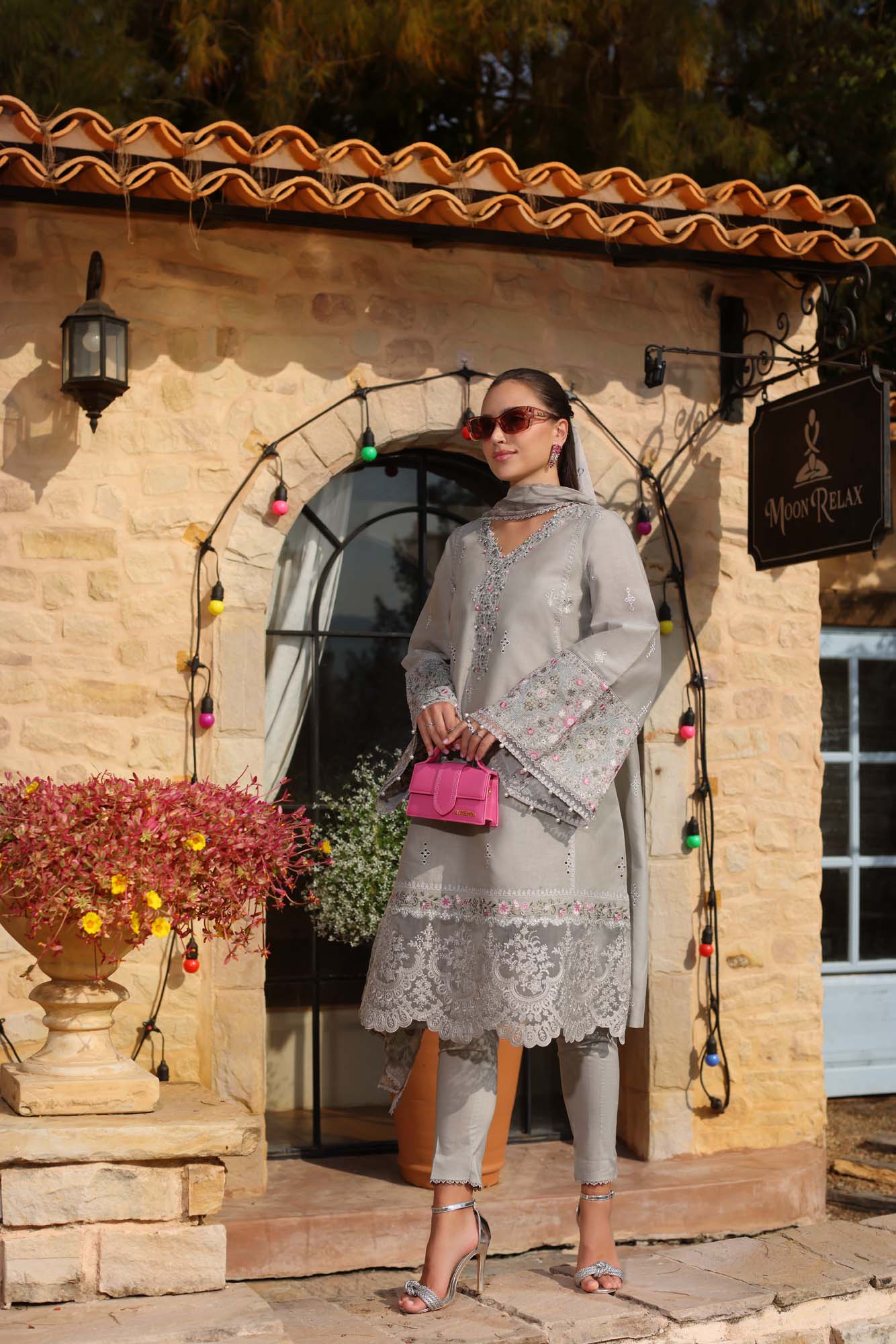 Noor by Saadia Asad | Luxe Chikankari 25 | D1-B - by - Libasekhas UK - Registered Vendor of : Noor by Saadia Asad - 100% Original Designer Dresss