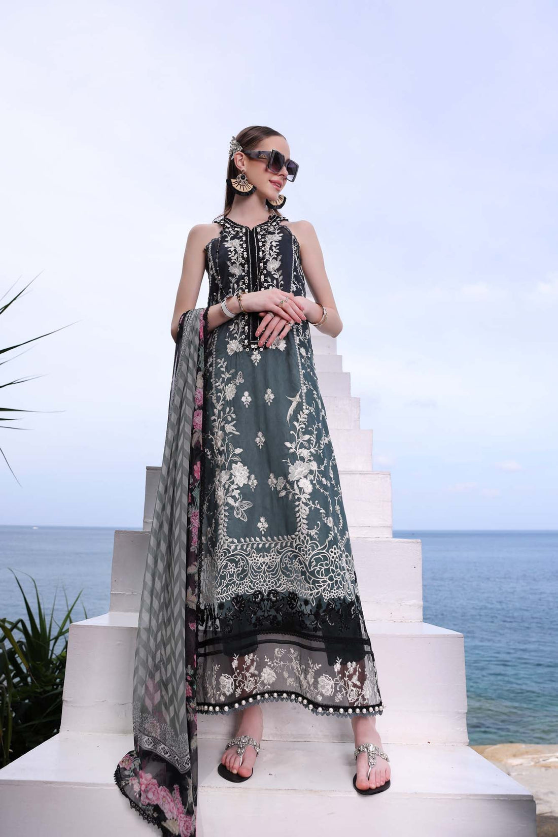 Noor by Saadia Asad | Luxe Printkari | D2-B - by Libasekhas UK - Registered Vendor of : Noor by Saadia Asad - 100% Original Designer Dress