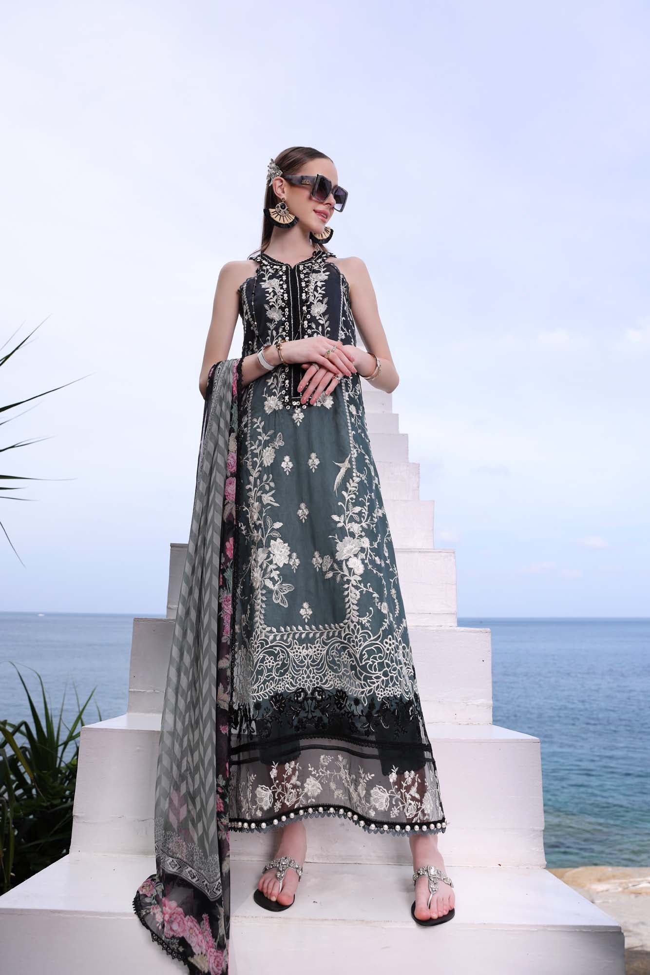 Noor by Saadia Asad | Luxe Printkari | D2-B - by Libasekhas UK - Registered Vendor of : Noor by Saadia Asad - 100% Original Designer Dress
