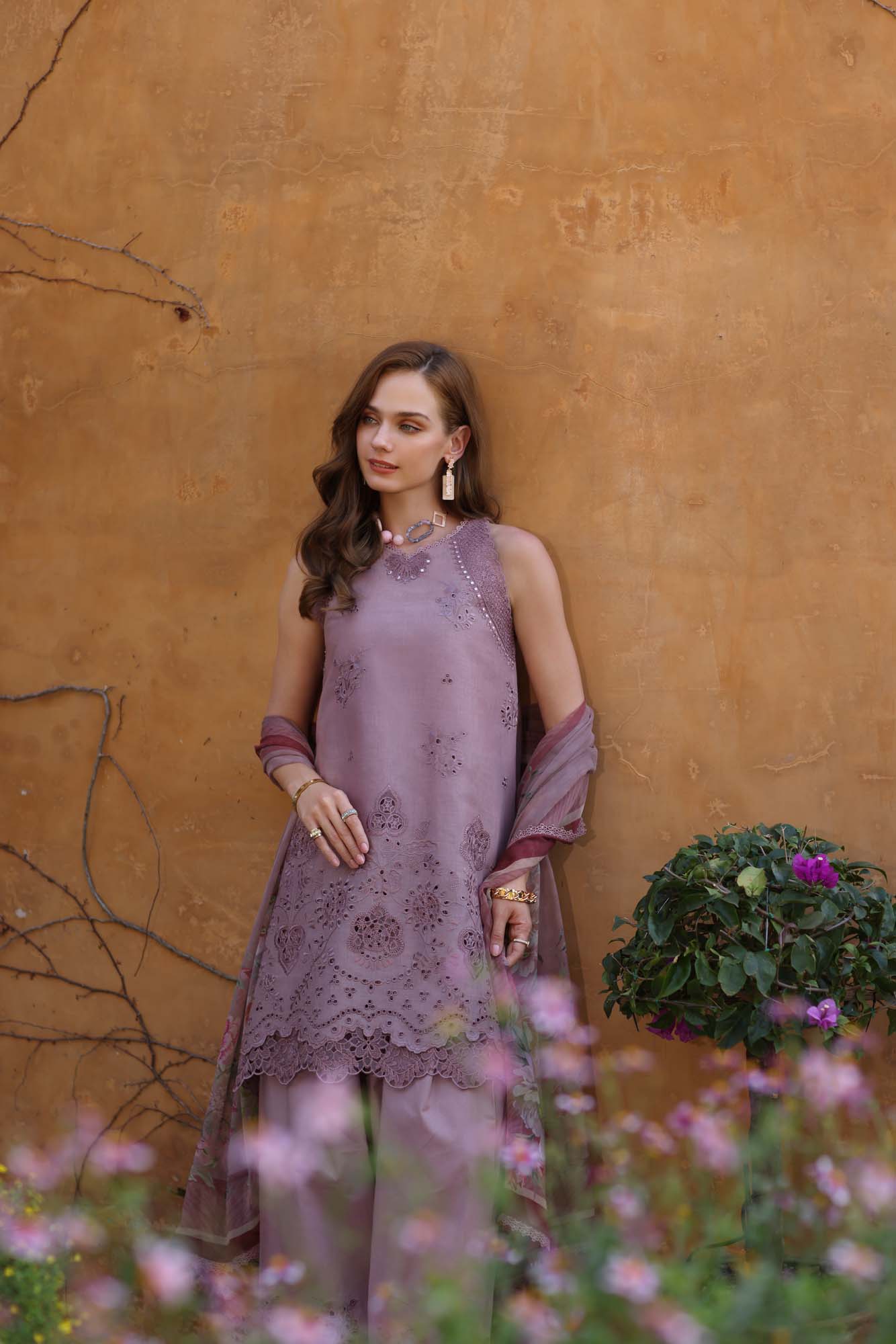 Noor by Saadia Asad | Luxe Chikankari 25 | D8-A - by - Libasekhas UK - Registered Vendor of : Noor by Saadia Asad - 100% Original Designer Dresss