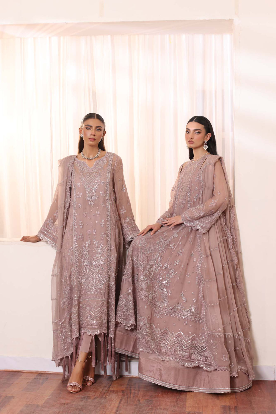 Noor by Saadia Asad | Noor Chiffon De Luxe | D7 - by - Libasekhas UK - Registered Vendor of : Noor by Saadia Asad - 100% Original Designer Dresss