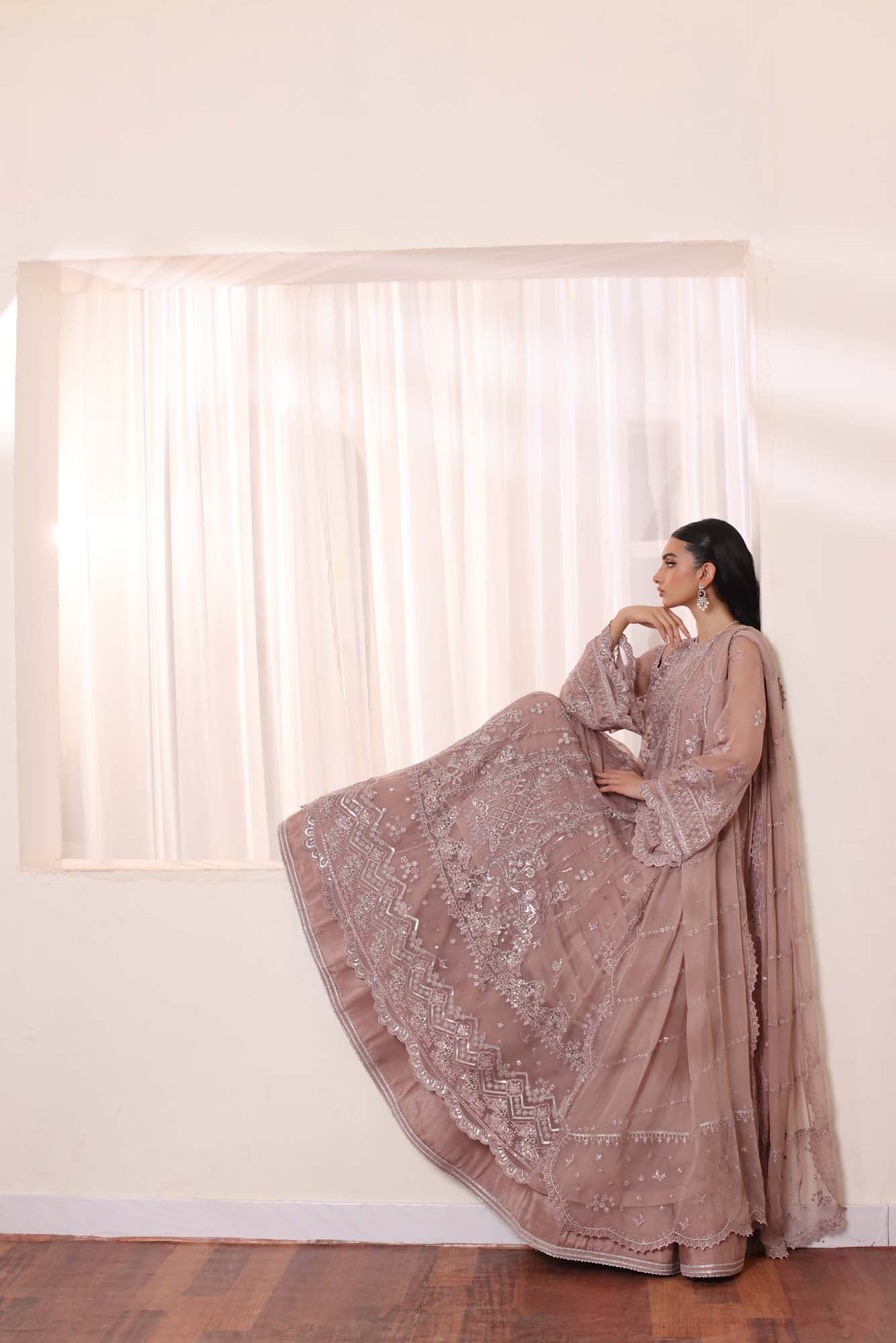 Noor by Saadia Asad | Noor Chiffon De Luxe | D7 - by - Libasekhas UK - Registered Vendor of : Noor by Saadia Asad - 100% Original Designer Dresss