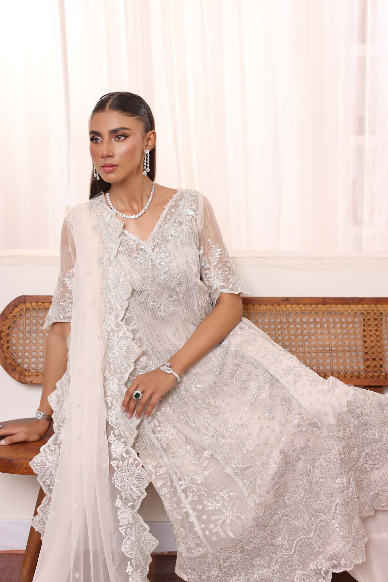 Noor by Saadia Asad | Noor Chiffon De Luxe | D5 - by - Libasekhas UK - Registered Vendor of : Noor by Saadia Asad - 100% Original Designer Dresss