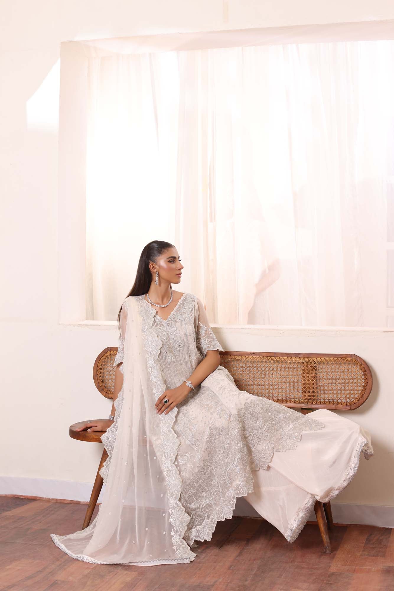 Noor by Saadia Asad | Noor Chiffon De Luxe | D5 - by - Libasekhas UK - Registered Vendor of : Noor by Saadia Asad - 100% Original Designer Dresss