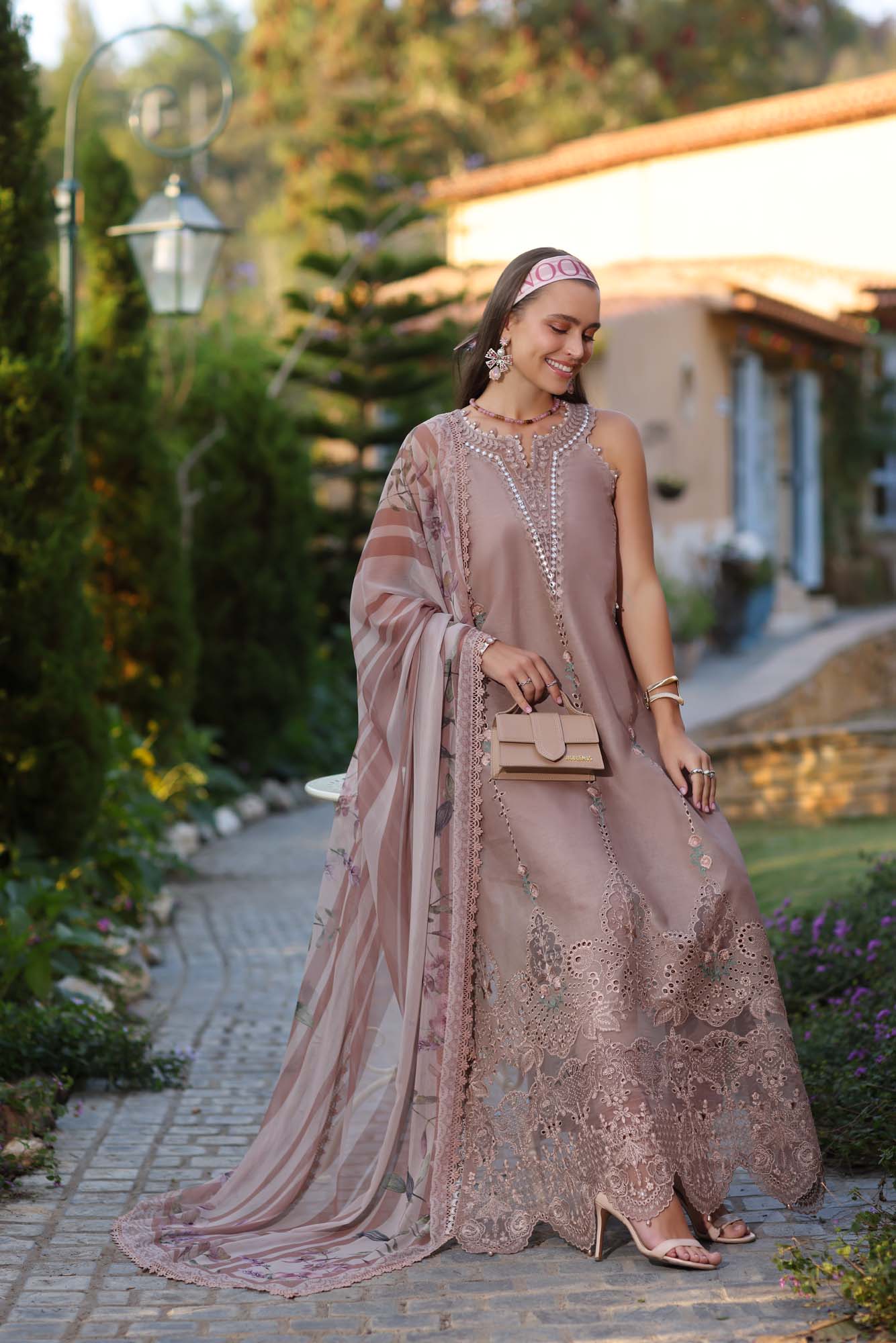 Noor by Saadia Asad | Luxe Chikankari 25 | D6-B - by - Libasekhas UK - Registered Vendor of : Noor by Saadia Asad - 100% Original Designer Dresss