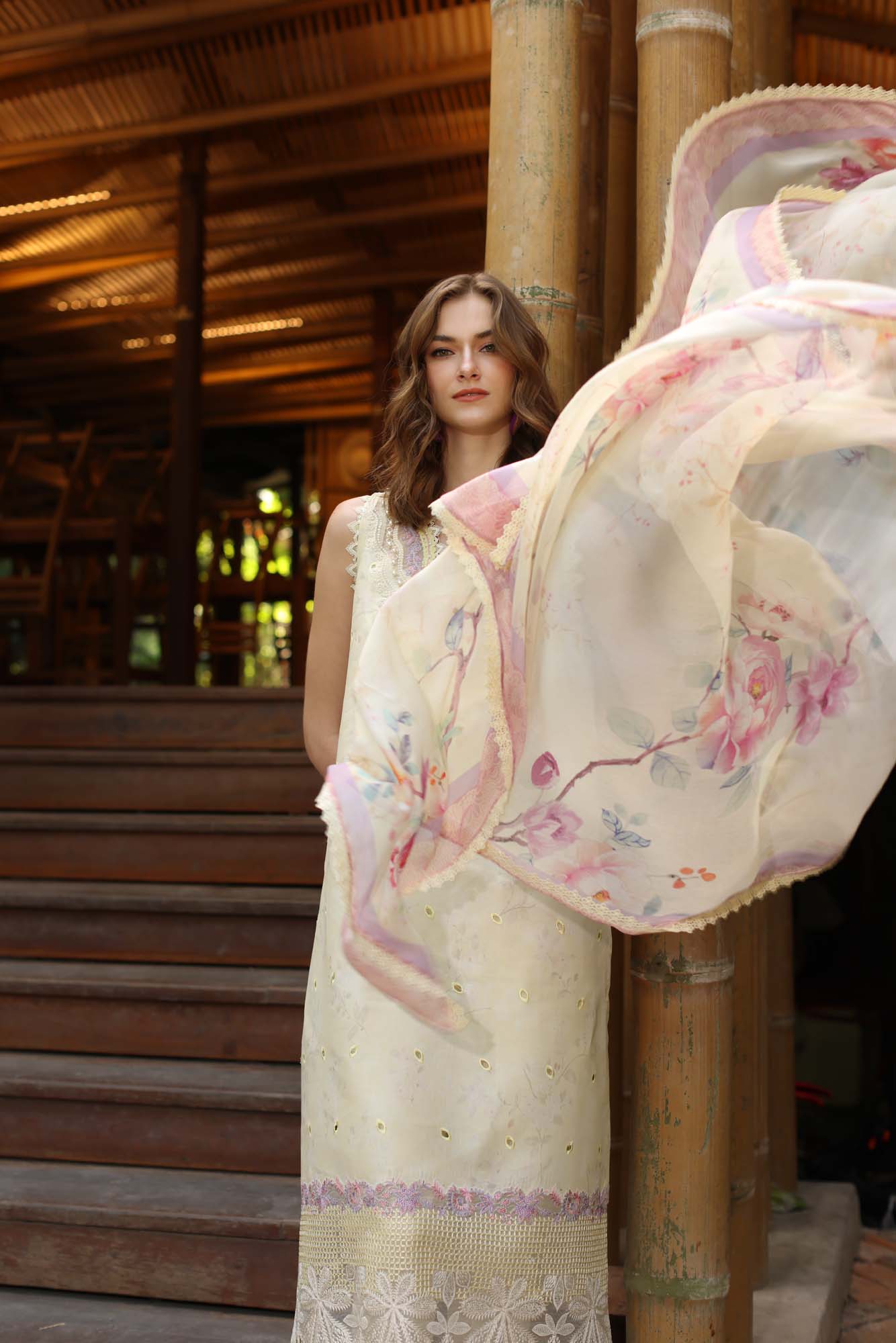 Noor by Saadia Asad | Eid Luxe Printedkari | D9-A - by - Libasekhas UK - Registered Vendor of : Noor by Saadia Asad - 100% Original Designer Dresss
