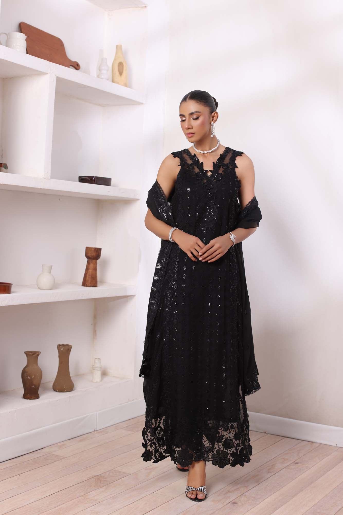 Noor by Saadia Asad | Noor Chiffon De Luxe | D4 - by - Libasekhas UK - Registered Vendor of : Noor by Saadia Asad - 100% Original Designer Dresss