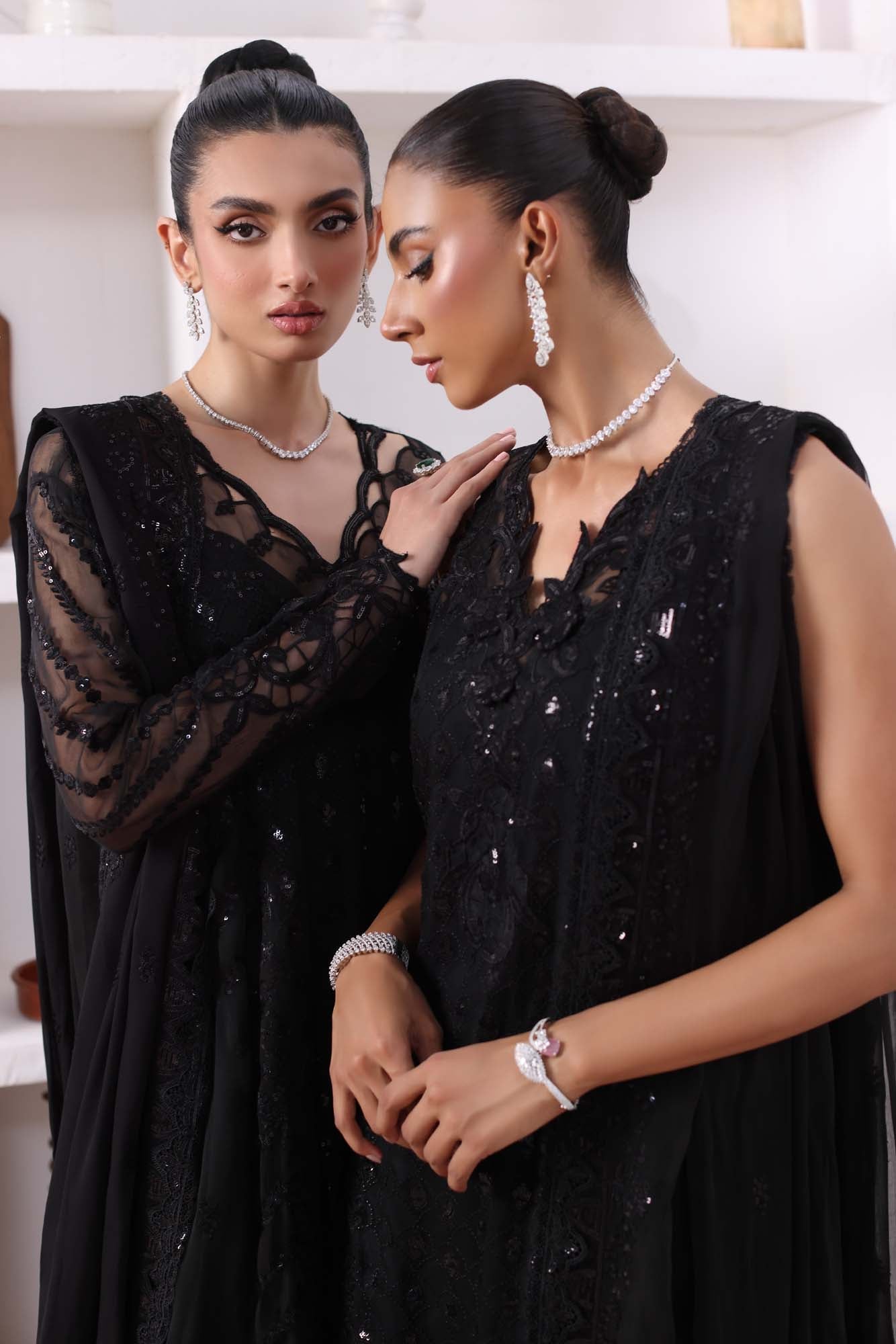 Noor by Saadia Asad | Noor Chiffon De Luxe | D4 - by - Libasekhas UK - Registered Vendor of : Noor by Saadia Asad - 100% Original Designer Dresss