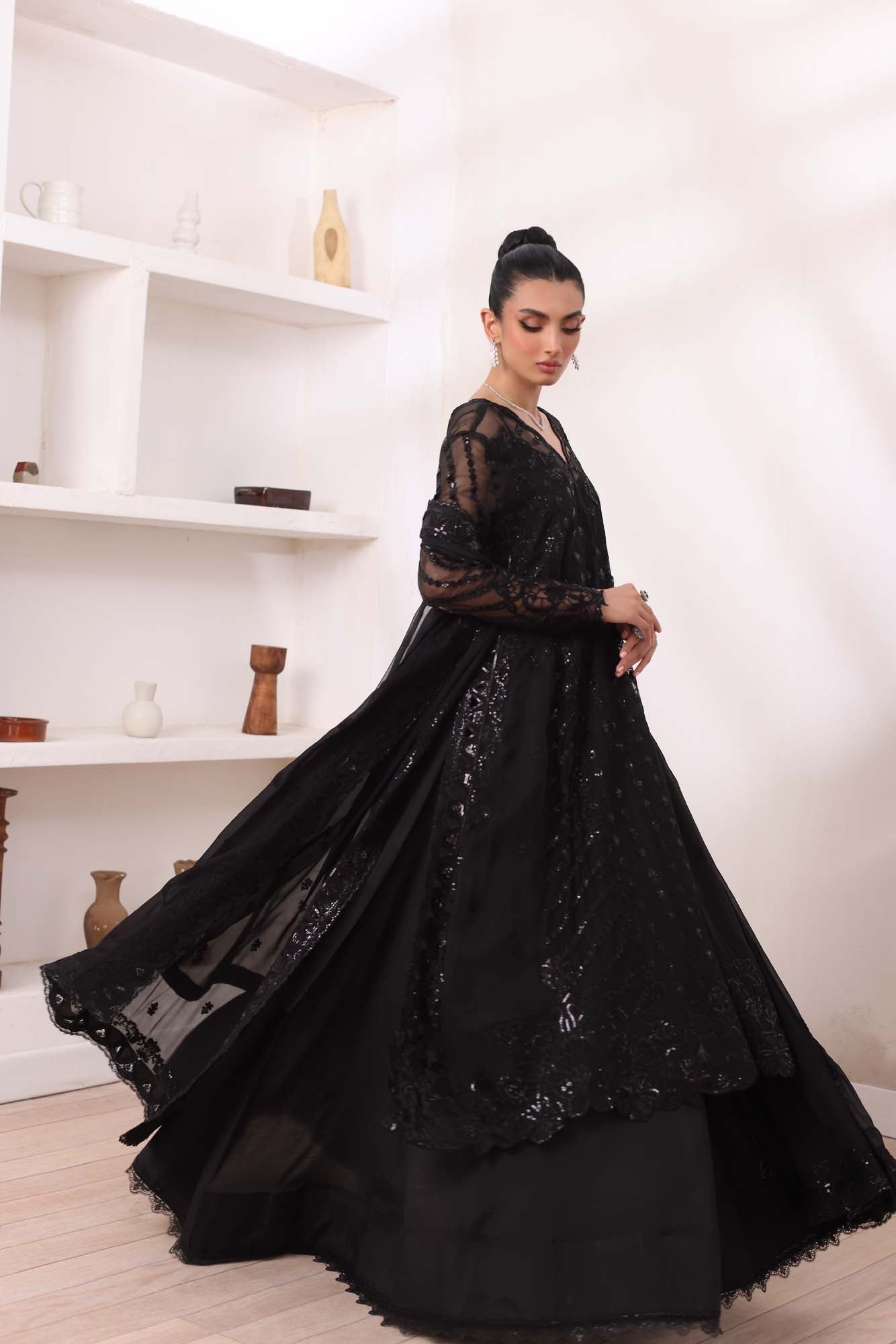 Noor by Saadia Asad | Noor Chiffon De Luxe | D4 - by - Libasekhas UK - Registered Vendor of : Noor by Saadia Asad - 100% Original Designer Dresss