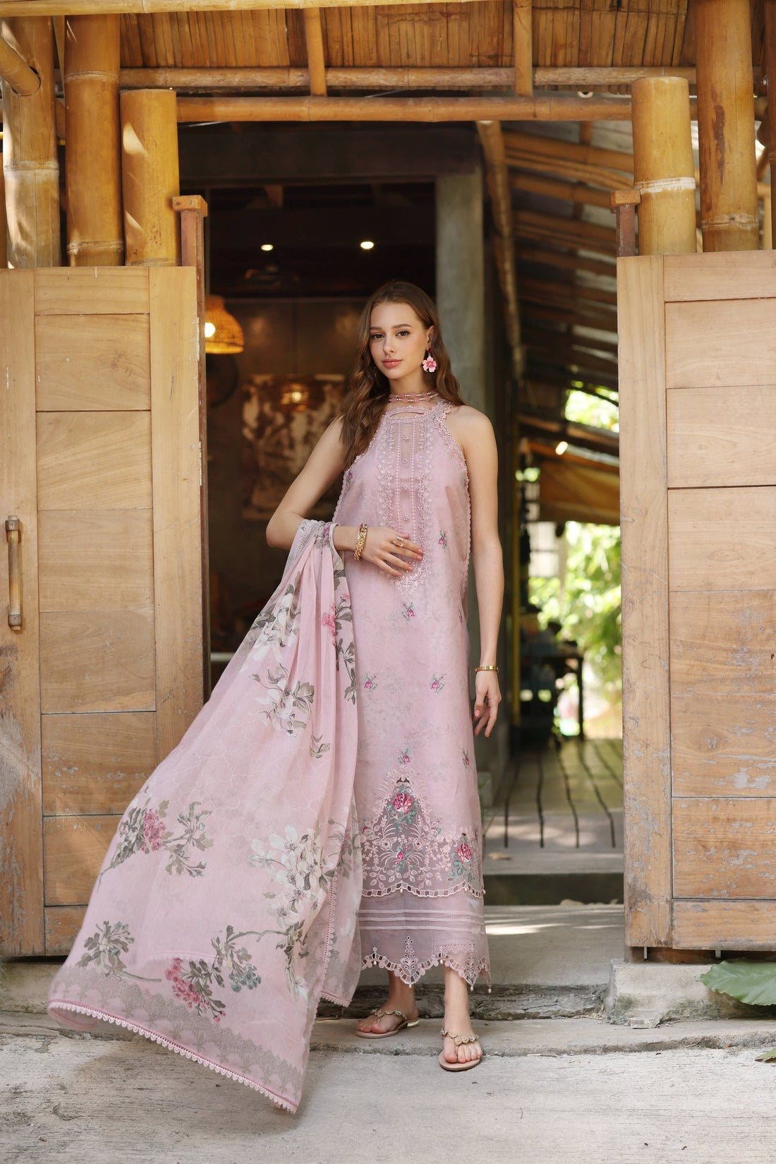 Noor by Saadia Asad | Eid Luxe Printedkari | D2-B - by - Libasekhas UK - Registered Vendor of : Noor by Saadia Asad - 100% Original Designer Dresss